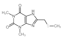 1H-Purine-2,6-dione,3,9-dihydro-1,3-dimethyl-8-[(methylthio)methyl]- picture