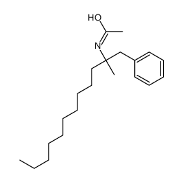 N-(2-methyl-1-phenyldodecan-2-yl)acetamide结构式