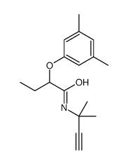 2-(3,5-dimethylphenoxy)-N-(2-methylbut-3-yn-2-yl)butanamide结构式