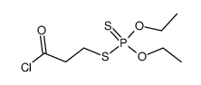 O,O-diethyl-S-(2-chlorocarbonylethyl)dithiophosphate Structure