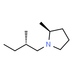 Pyrrolidine, 2-methyl-1-[(2S)-2-methylbutyl]-, (2S)- (9CI) structure