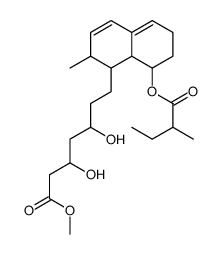 methyl 3,5-dihydroxy-7-[2-methyl-8-(2-methylbutanoyloxy)-1,2,6,7,8,8a-hexahydronaphthalen-1-yl]heptanoate Structure