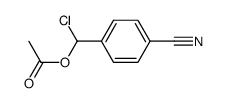 Essigsaeure-(α-chlor-p-cyanobenzyl)-ester Structure