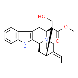 (16R)-17-Hydroxy-16-(methoxycarbonyl)-4α-methylsarpagan-4-ium Structure