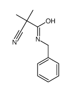 N-benzyl-2-cyano-2-methylpropanamide结构式