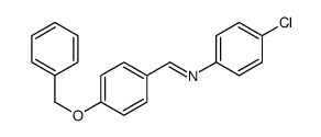 N-(4-chlorophenyl)-1-(4-phenylmethoxyphenyl)methanimine结构式