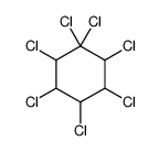 1,1,2,3,4,5,6-Heptachlorocyclohexane structure