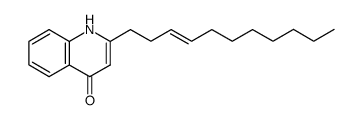 2-(3-Undecenyl)-4(1H)-quinolinone structure