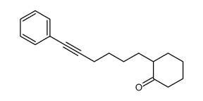 2-(6-phenylhex-5-ynyl)cyclohexan-1-one结构式