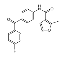 N-[4-(4-fluorobenzoyl)phenyl]-5-methyl-1,2-oxazole-4-carboxamide结构式