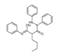 2-[anilino(phenyl)carbamoyl]-N-phenylhexanamide结构式