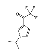 Ethanone, 2,2,2-trifluoro-1-[1-(1-methylethyl)-1H-pyrrol-3-yl]- (9CI)结构式