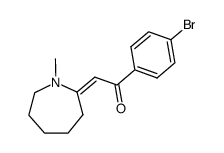 1-(4-bromo-phenyl)-2-((E)-1-methyl-azepan-2-ylidene)-ethanone Structure