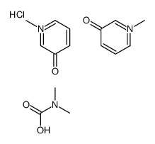 N,N-dimethylcarbamate,1-methylpyridin-1-ium-3-ol,chloride结构式