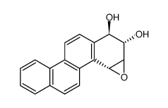 (+)-(1R,2S,3S,4R)-1,2-dihydroxy-3,4-epoxy-1,2,3,4-tetrahydrochrysene结构式