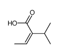 2-(1-methylethyl)-2-butenoic acid Structure