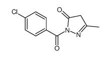 2-(4-chlorobenzoyl)-5-methyl-4H-pyrazol-3-one结构式