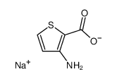 sodium 3-aminothiophene-2-carboxylate Structure