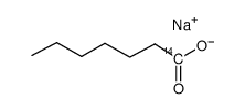 heptanoic acid, sodium salt, [1-14c] Structure