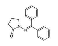 1-((DIPHENYLMETHYLENE)AMINO)PYRROLIDIN-2-ONE结构式