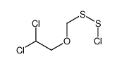 2,2-dichloroethoxymethylsulfanyl thiohypochlorite结构式