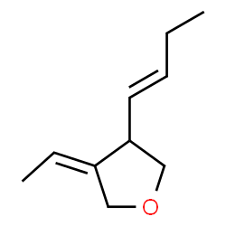 Furan, 3-(1E)-1-butenyl-4-ethylidenetetrahydro-, (4Z)-(-)- (9CI)结构式