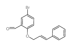 5-BROMO-2-{[(2E)-3-PHENYLPROP-2-ENYL]OXY}BENZALDEHYDE结构式