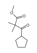 Cyclopentanepropanoic acid,-alpha-,-alpha--dimethyl--ba--oxo-, methyl ester (9CI)结构式