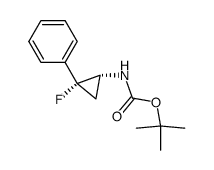 ((1R,2R)-2-fluoro-2-phenyl-cyclopropyl)-carbamic acid tert-butyl ester Structure