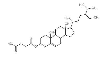 4-[[17-(5-ethyl-6-methyl-heptan-2-yl)-10,13-dimethyl-2,3,4,7,8,9,11,12,14,15,16,17-dodecahydro-1H-cyclopenta[a]phenanthren-3-yl]oxy]-4-oxo-butanoic acid结构式