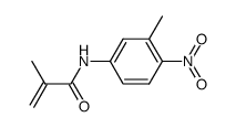 2-Propenamide,2-methyl-N-(3-methyl-4-nitrophenyl)-(9CI) structure