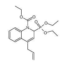 4-Allyl-2-(diethoxy-phosphoryl)-2H-quinoline-1-carboxylic acid ethyl ester结构式