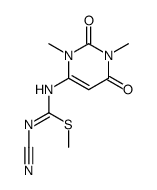 1-cyano-3-(1,3-dimethyl-2,6-dioxo-1,2,3,6-tetrahydro-pyrimidin-4-yl)-2-methylisothiourea结构式