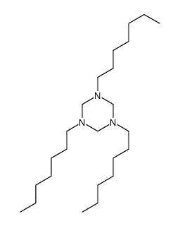 1,3,5-triheptylhexahydro-1,3,5-triazine结构式