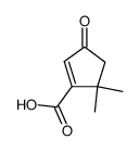 5,5-dimethyl-3-oxo-cyclopent-1-enecarboxylic acid结构式