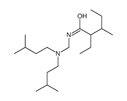 N-[[bis(3-methylbutyl)amino]methyl]-2-ethyl-3-methylpentanamide结构式