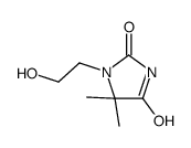 1-(2-hydroxyethyl)-5,5-dimethylimidazolidine-2,4-dione Structure