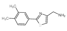 C-[2-(3,4-DIMETHYL-PHENYL)-THIAZOL-4-YL]-METHYLAMINE Structure