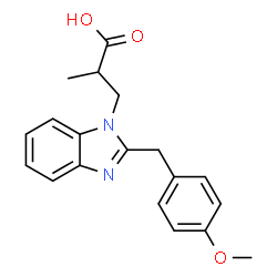 3-[2-(4-METHOXY-BENZYL)-BENZOIMIDAZOL-1-YL]-2-METHYL-PROPIONIC ACID picture