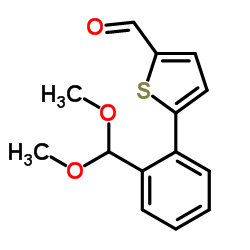 5-(2-DIMETHOXYMETHYL-PHENYL)-THIOPHENE-2-CARBALDEHYDE结构式