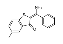 2-[amino(phenyl)methylidene]-5-methyl-1-benzothiophen-3-one Structure