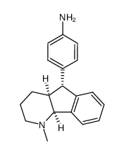 4-((4aS,5R,9bS)-1-Methyl-2,3,4,4a,5,9b-hexahydro-1H-indeno[1,2-b]pyridin-5-yl)-phenylamine Structure