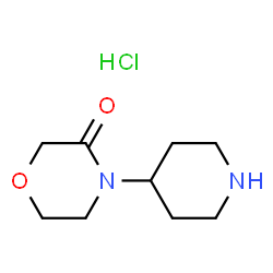 4-(Piperidin-4-yl)morpholin-3-one hydrochloride structure