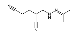 2-[(2-propan-2-ylidenehydrazinyl)methyl]pentanedinitrile Structure