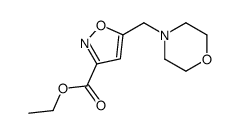 ethyl 5-(morpholin-4-ylmethyl)-1,2-oxazole-3-carboxylate Structure