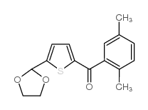 2-(2,5-DIMETHYLBENZOYL)-5-(1,3-DIOXOLAN-2-YL)THIOPHENE picture