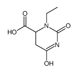 3-ethyl-2,6-dioxo-1,3-diazinane-4-carboxylic acid结构式