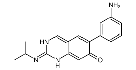 6-(3-aminophenyl)-2-(propan-2-ylamino)-1H-quinazolin-7-one Structure