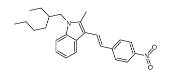 1-(2-ethylhexyl)-2-methyl-3-[2-(4-nitrophenyl)ethenyl]indole结构式