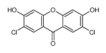 2,7-dichloro-3,6-dihydroxyxanth-9-one Structure